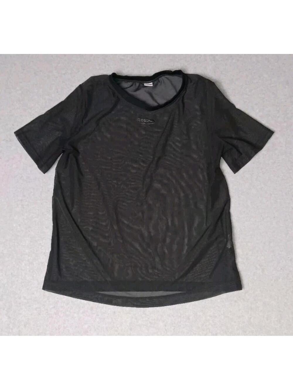 Adidas Climacool Breatheable Sheer Short Sleeve Mens Size Large Black Sporty...